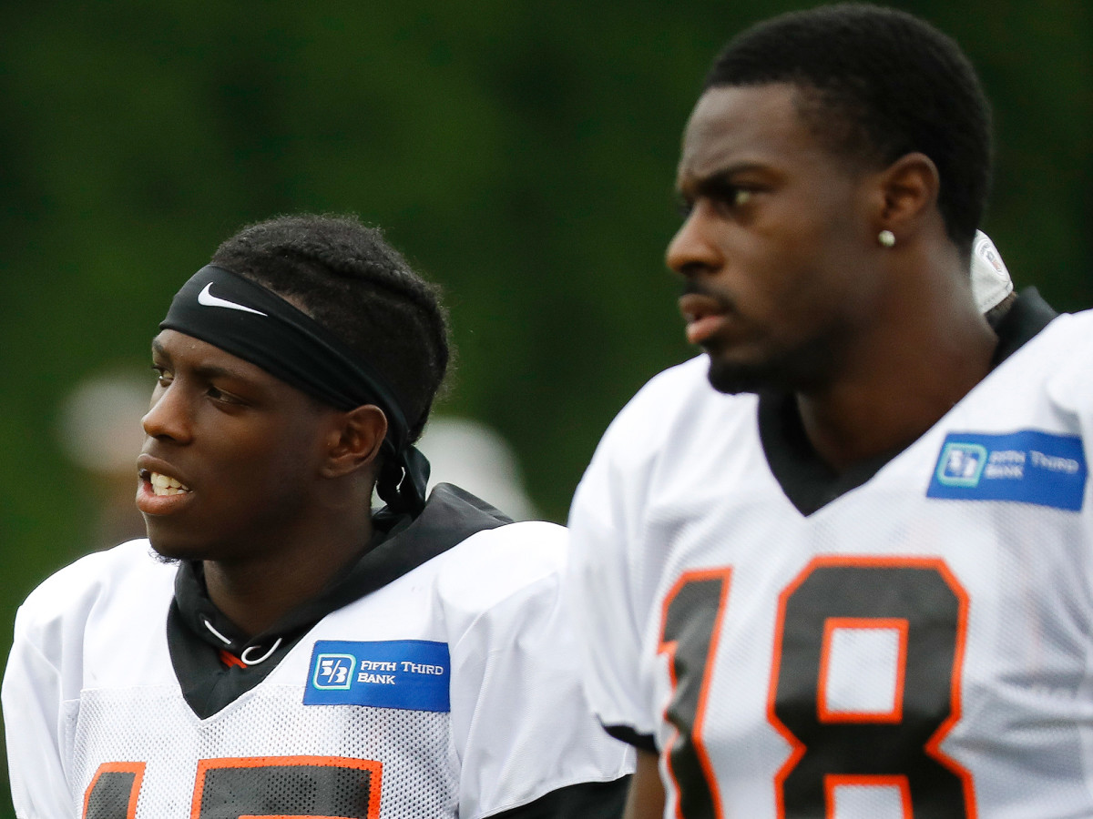 John Ross (left) only played 17 snaps in his rookie season, and he looks to remedy that in 2018.