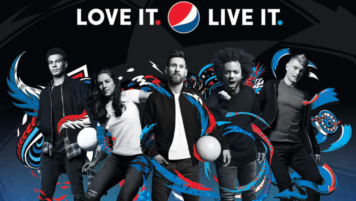 PHOTOS: Lionel Messi, Dele Alli and Pepsi All-Star Teammates Feature in  Incredible Artwork Campaign - Sports Illustrated