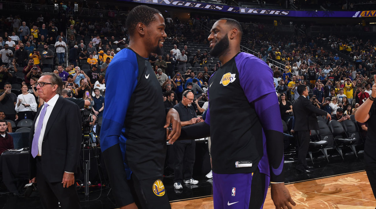 kevin durant on lebron james lakers