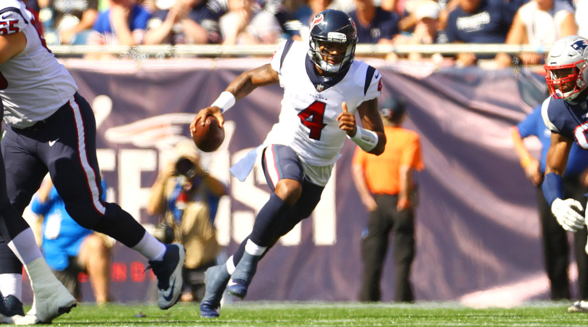 Watson threw for 1,699 yards and 19 touchdowns in seven games played before tearing his ACL.