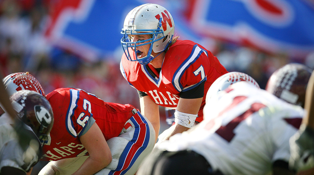Nick Foles competes in the Texas Class 5A Division 1 state semifinal in 2006.