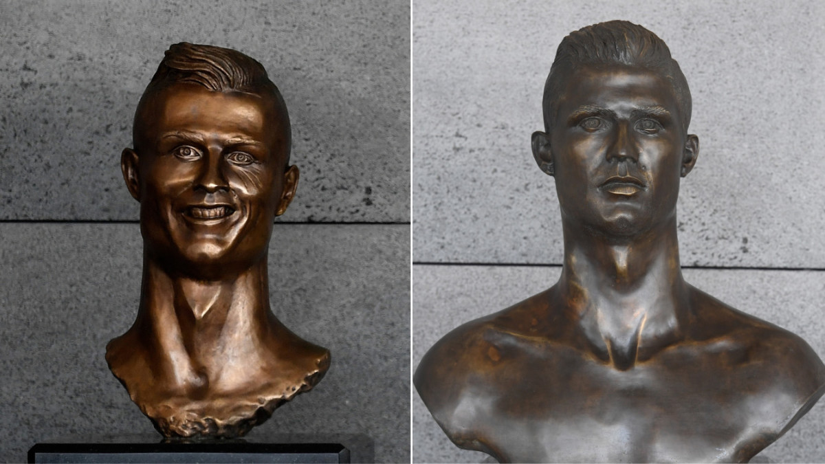 Cristiano Ronaldo airport statue replaced (photo) - Sports Illustrated