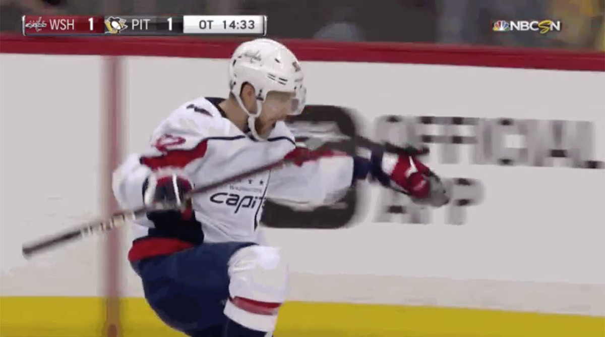 Capitals game winning goal video Evgeny scores Sports