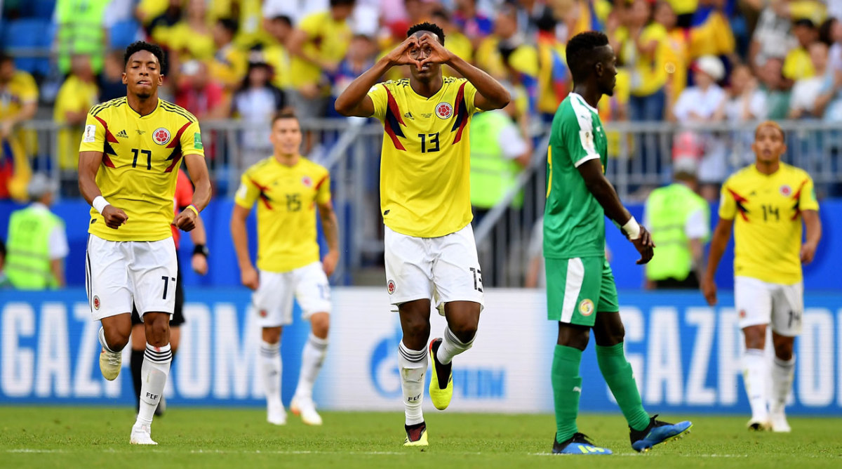 Senegal 0 Colombia 1 Cafeteros Top Group On Mina S Goal Video Sports Illustrated