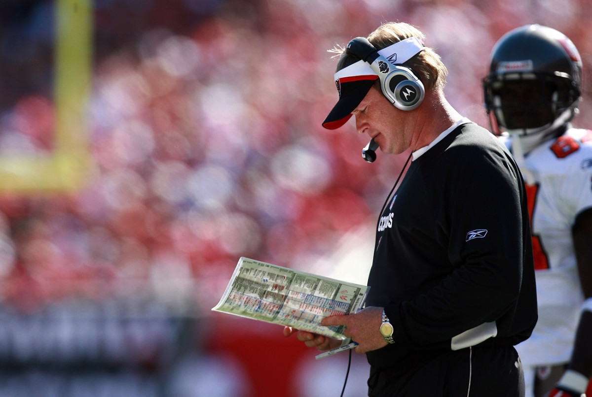 Gruden seems to realize he’ll have to simplify his once-verbose play calls.