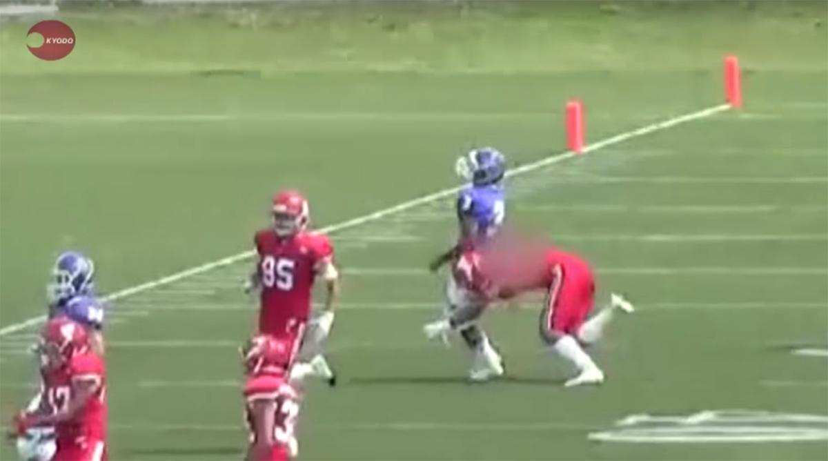 Japanese football player dirty hit Taisuke Miyagaw quits sport