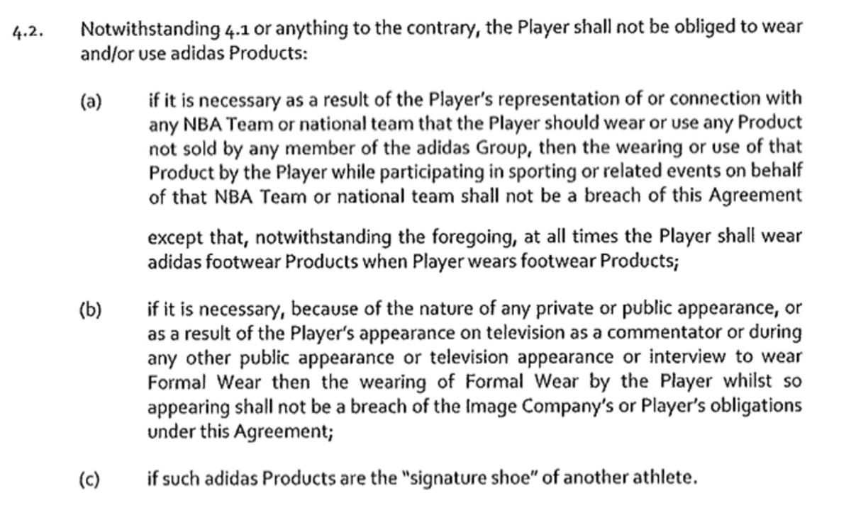 adidas d rose contract