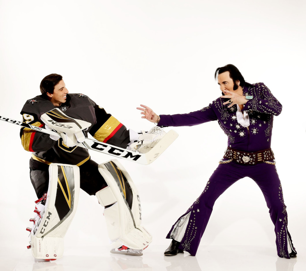 Vegas Golden Knights: Outtakes of Marc-Andre Fleury, Elvis