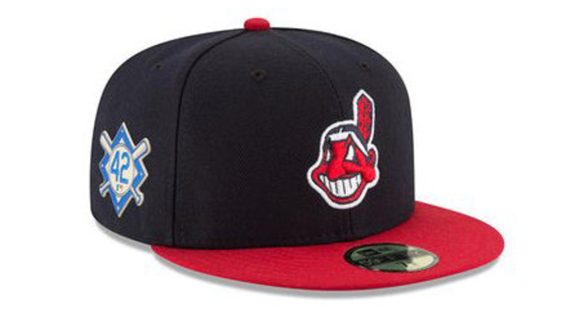 Chief Wahoo Indians hat with Jackie Robinson logo pulled - Sports  Illustrated