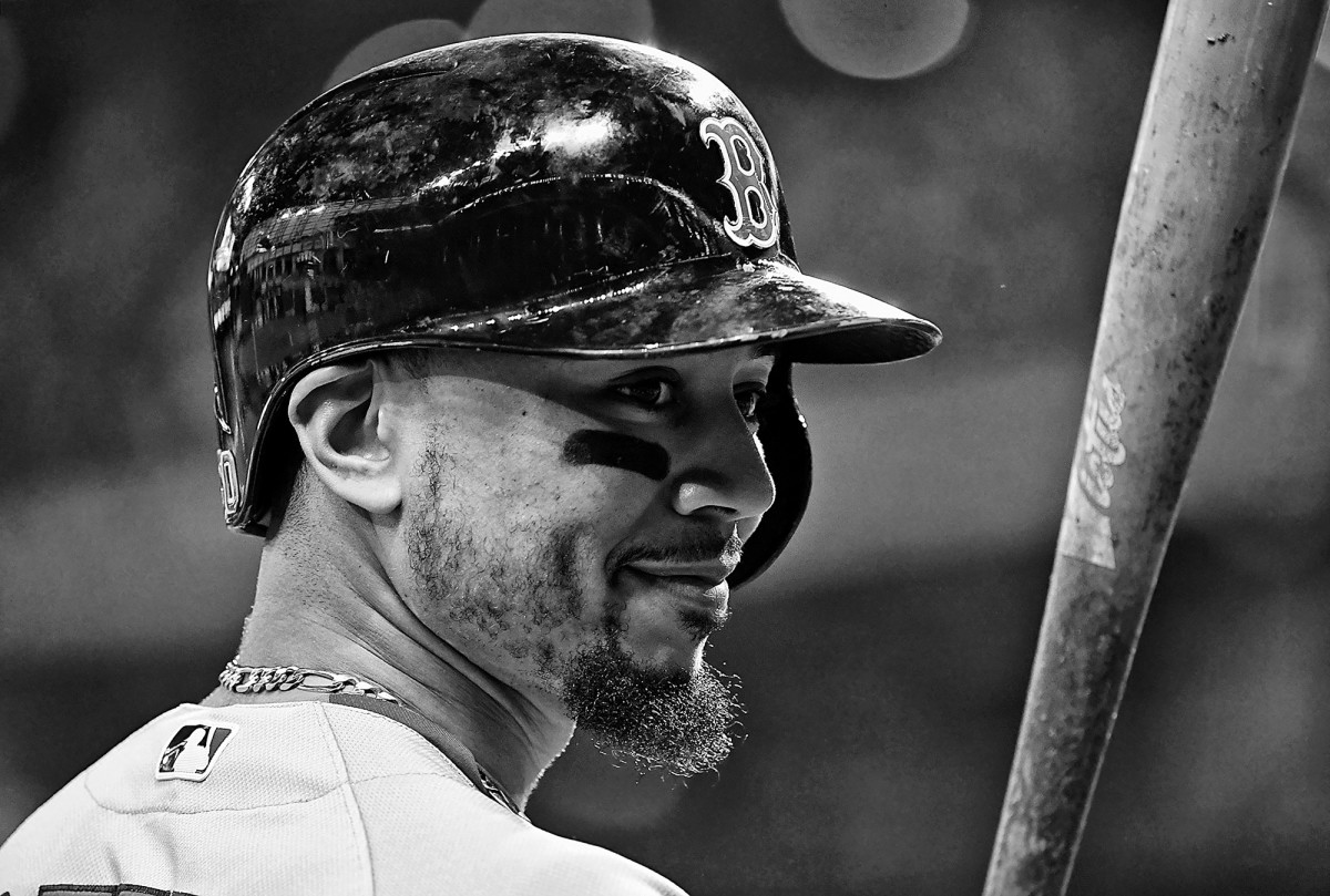 Red Sox centerfielder Mookie Betts during Game 3 of the World Series vs. the Dodgers