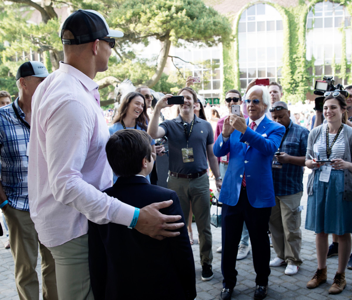 With Bob Baffert and son.