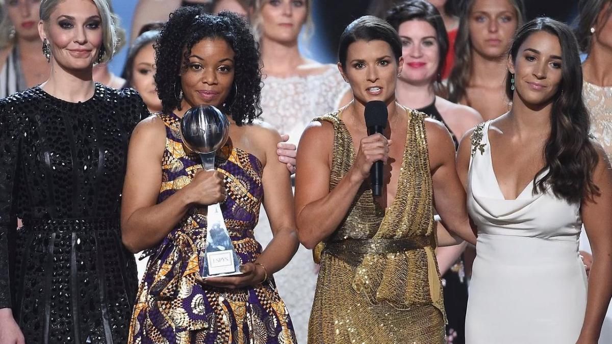 2018 Arthur Ashe Courage Award Given The Victims Of Larry Nassar 2018 arthur ashe courage award given the victims of larry nassar