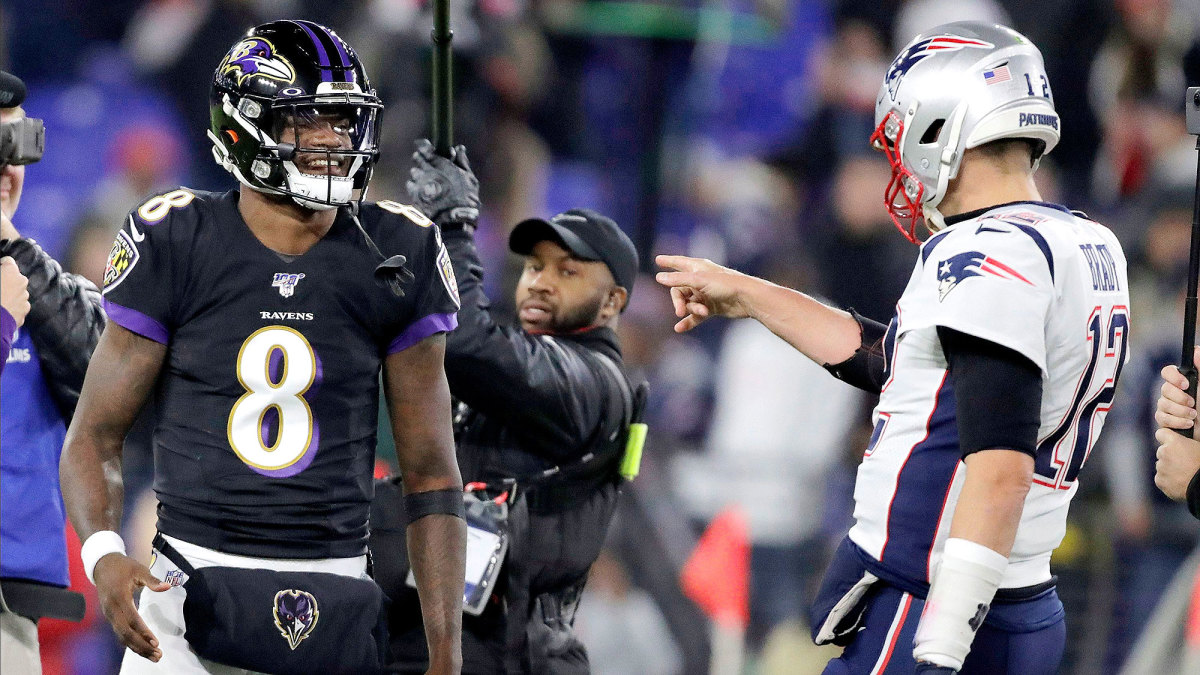 Lamar Jackson, Tom Brady