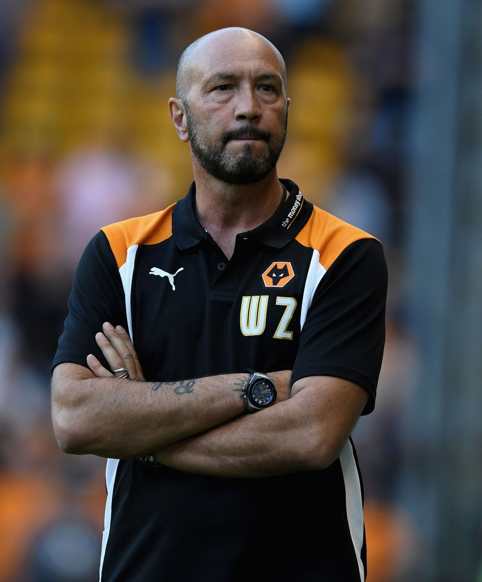 WOLVERHAMPTON, ENGLAND - AUGUST 16:  Wolves manager Walter Zenga during the Sky Bet Championship match between Wolverhampton Wanderers and Ipswich Town at Molineux on August 16, 2016 in Wolverhampton, England.  (Photo by Gareth Copley/Getty Images)