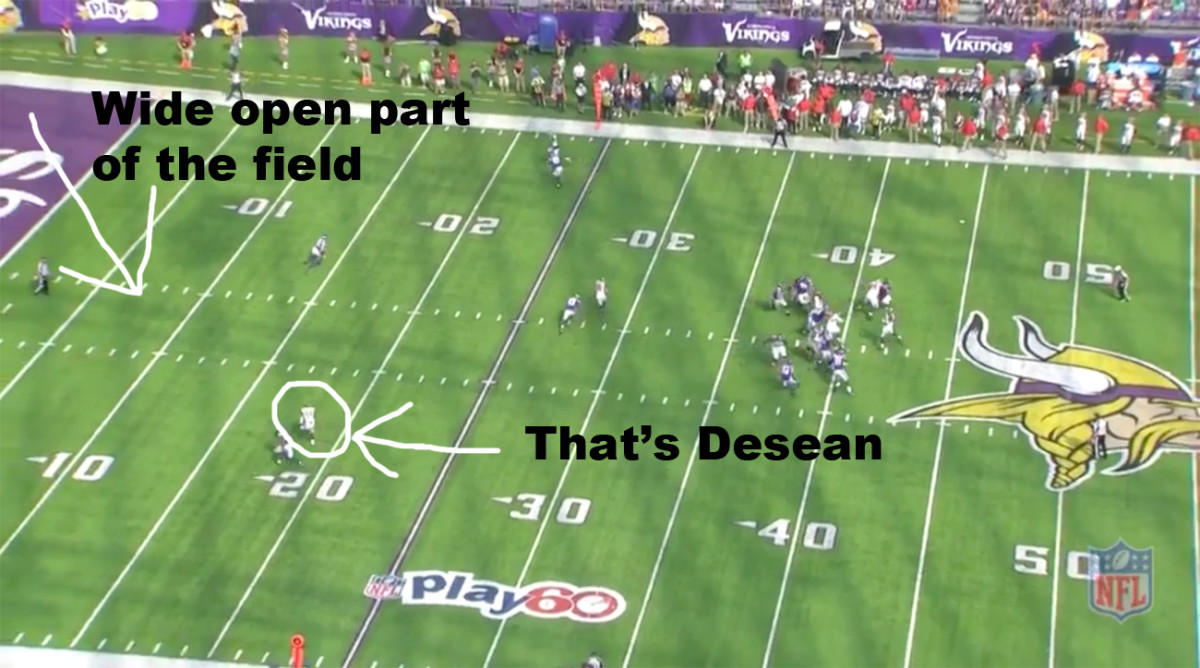 Jameis Winston failed to hit DeSean Jackson on this play.