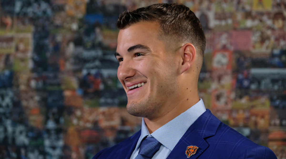 The Bears went up to get Mitch Trubisky despite signing another quarterback in free agency.