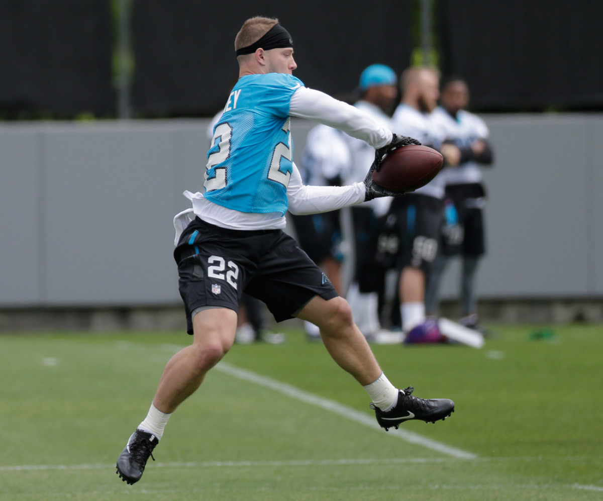Christian McCaffrey will be used to catch balls out of the backfield—and out of the slot—in the Panthers offense.