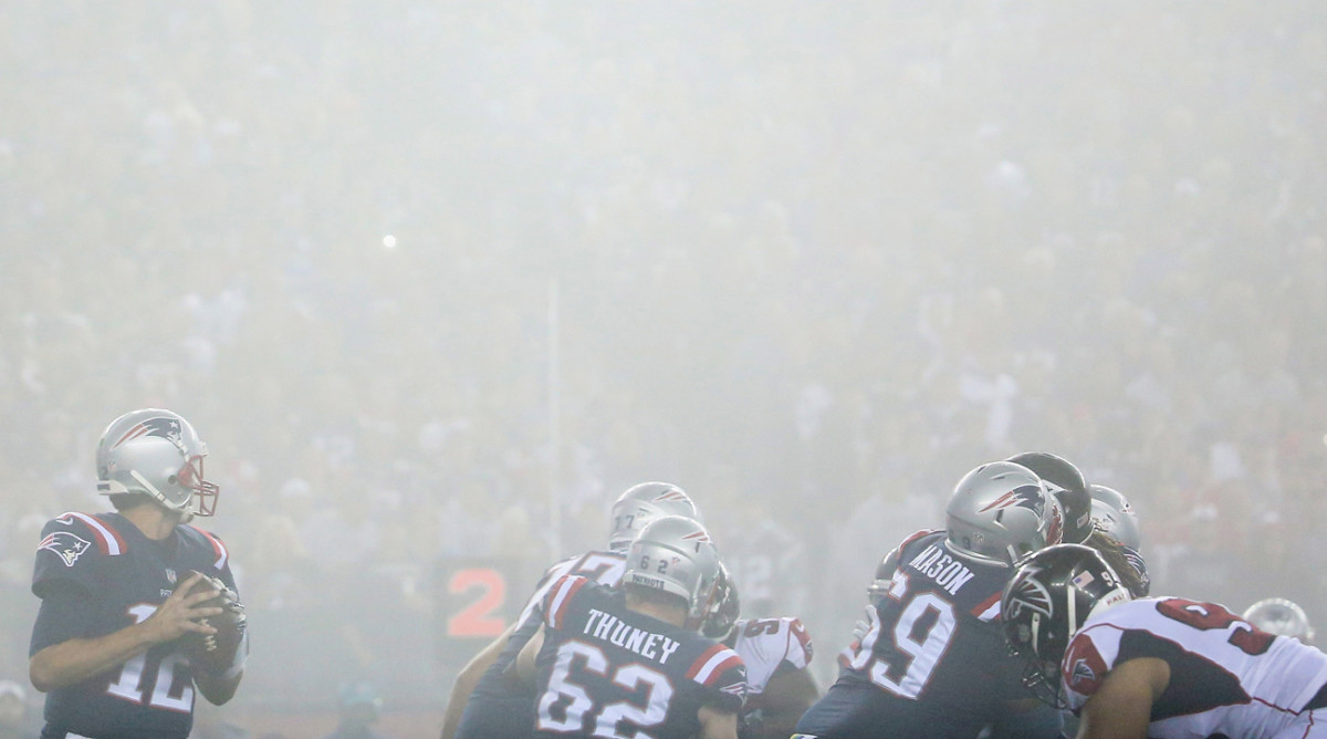 A foggy night in Foxborough made an interesting backdrop for a Super Bowl 51 rematch, won again by the Patriots.