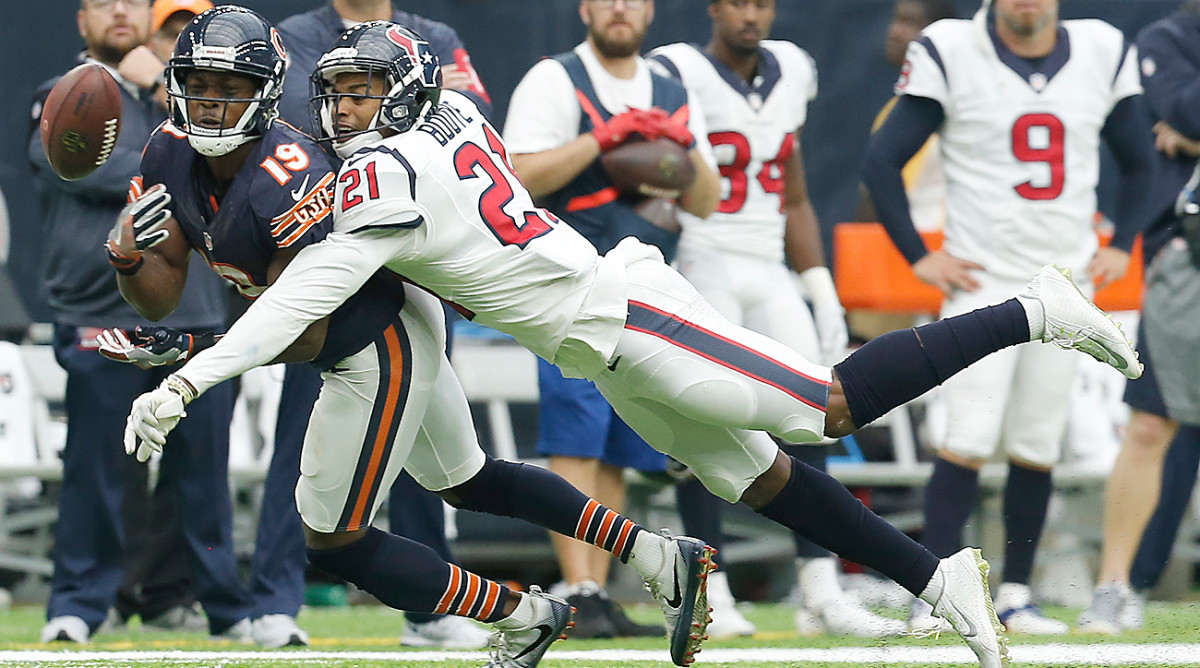 Texans cornerback A.J. Bouye was credited with 16 passes defensed in 2016.