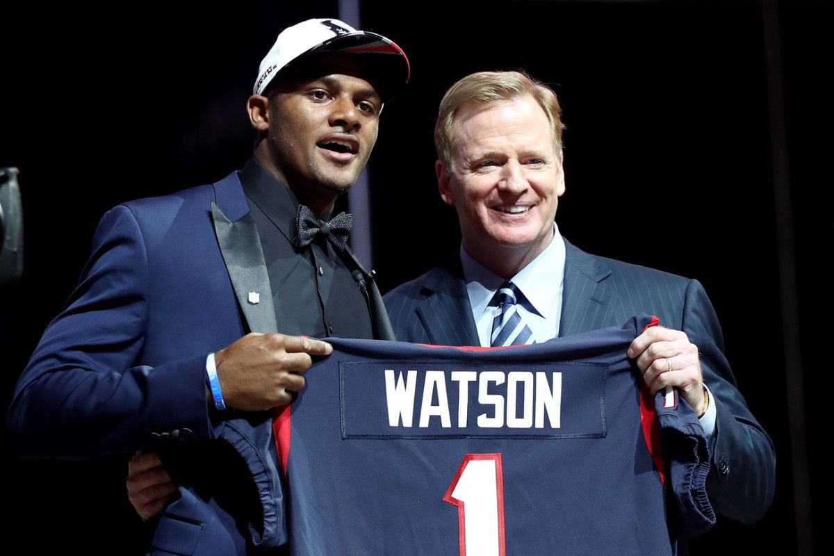 Deshaun Watson is headed to Houston, who traded up in the draft to take the Clemson quarterback.