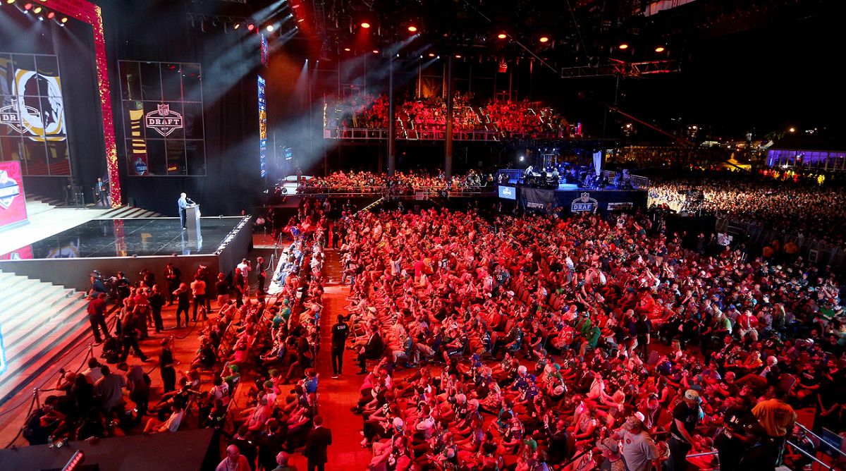 For the first time ever, the NFL draft was held at the Philadelphia Museum of Art.