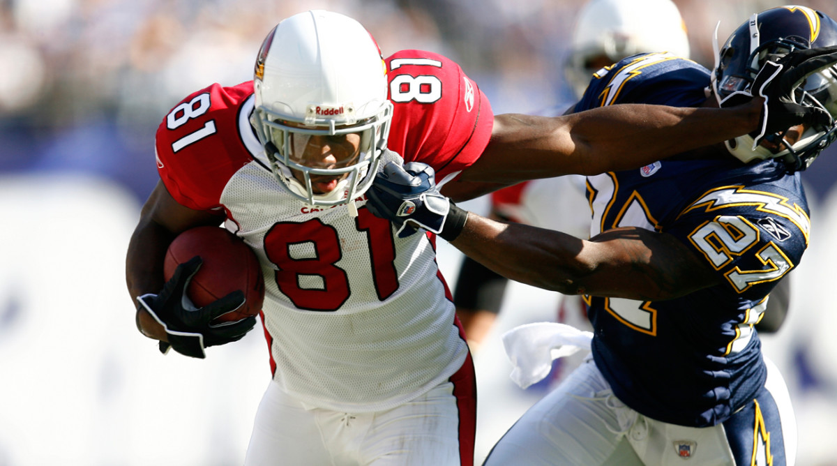 Anquan Boldin spent the first seven years of his career in Arizona, before finishing the final seven with stints in Baltimore (3), San Francisco (3) and Detroit (1). 