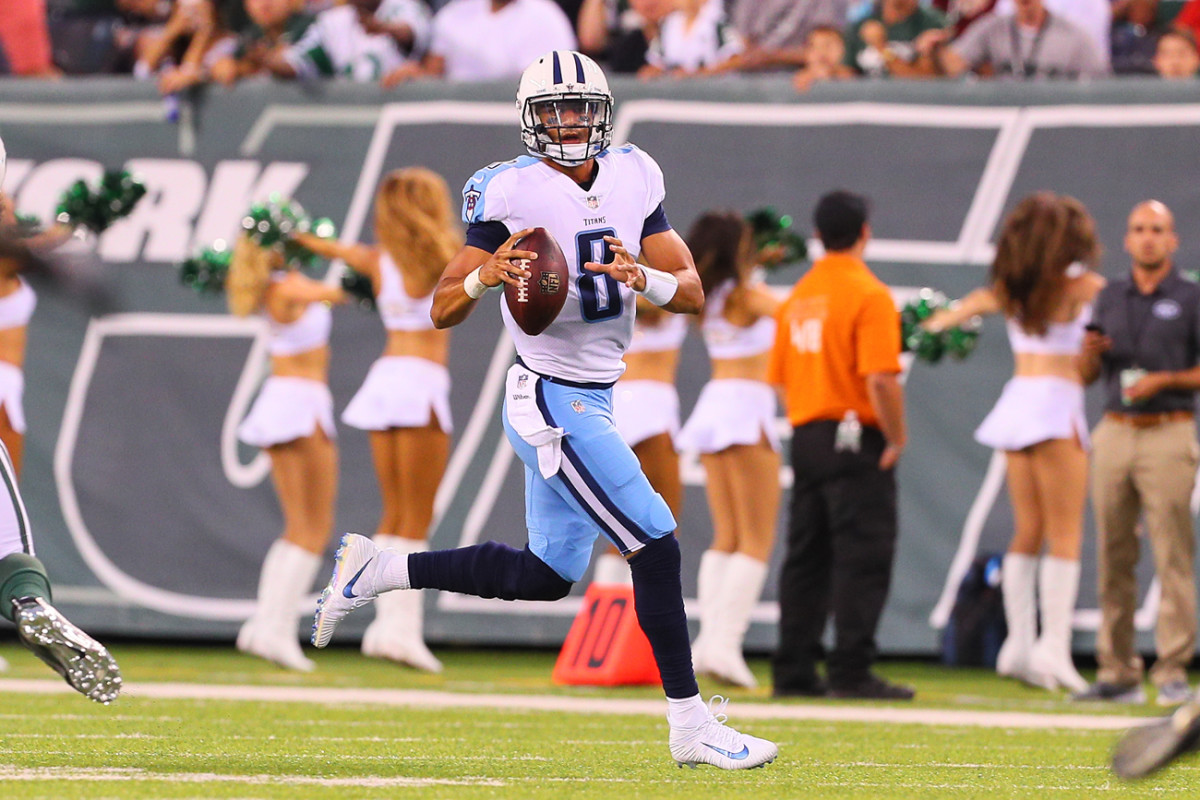 Marcus Mariota has a career record of 11-16 as a starter heading into his third season with the Titans.