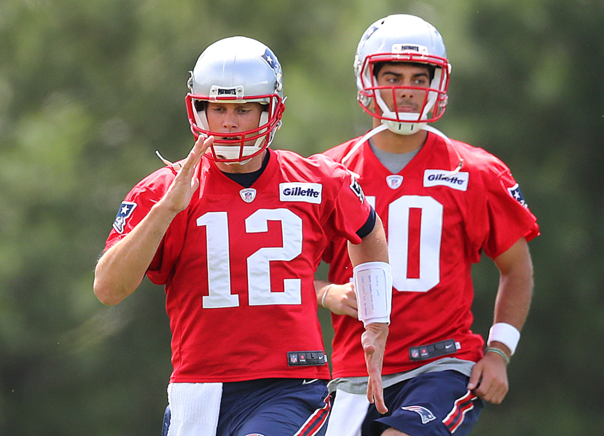 Tom Brady and Jimmy Garoppolo.