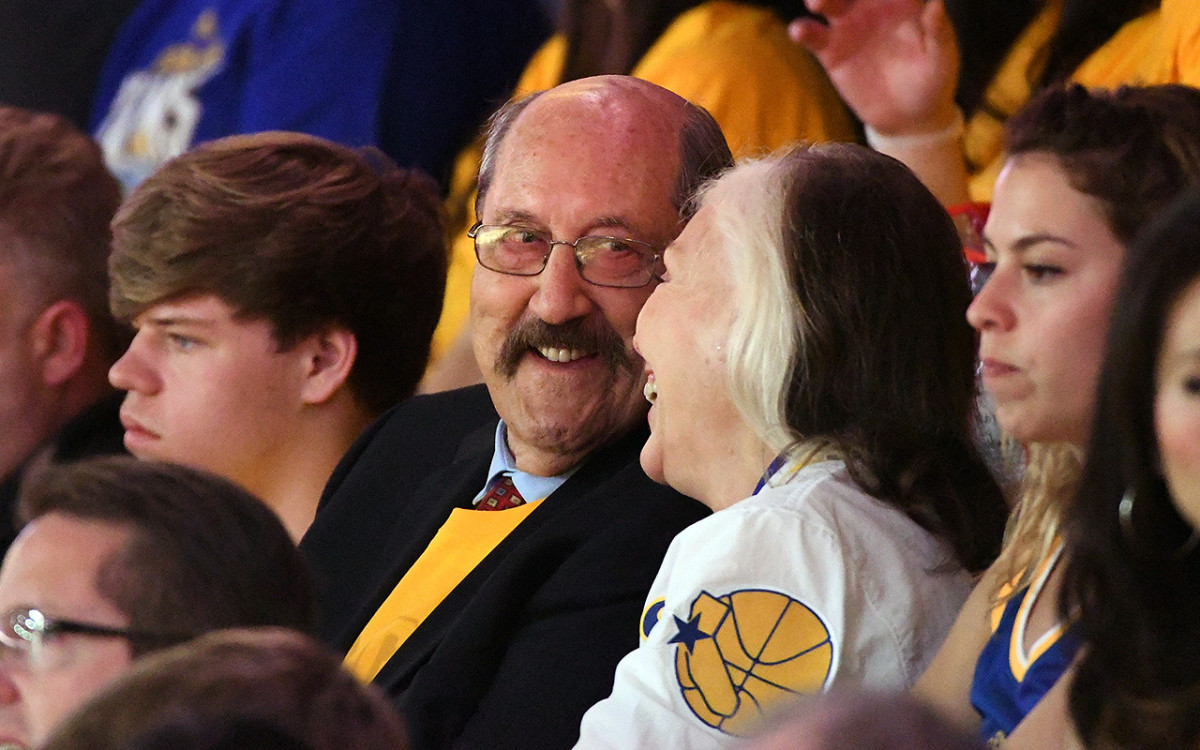 Meschery has become a fixture at Oracle Arena, where he and his wife Melanie took in Game 1 of this year's Finals together.