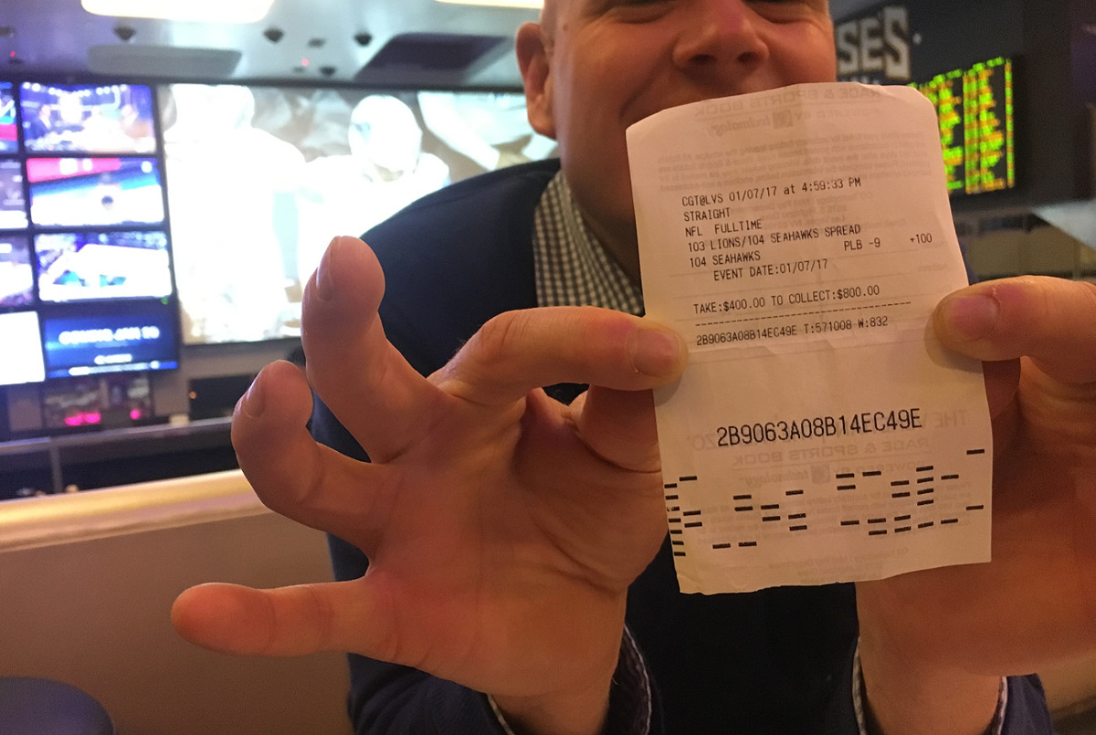 Holding a winning ticket is a good feeling when watching playoff games in Vegas.