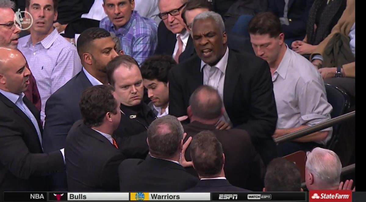 Charles Oakley arrested at Madison Square Garden for security guard  altercation - Sports Illustrated