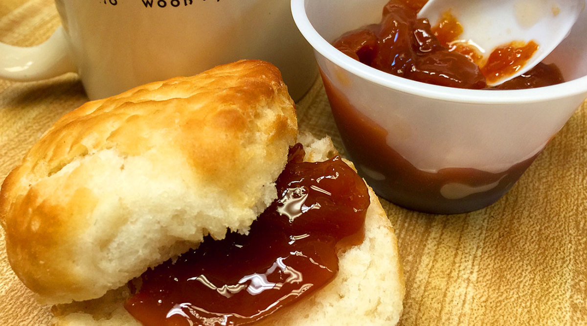 One of the biscuits from Salem's Diner. 