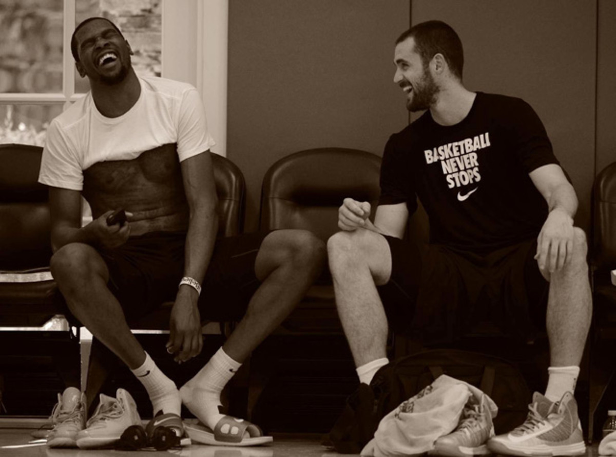 Kevin Durant and Kevin Love
