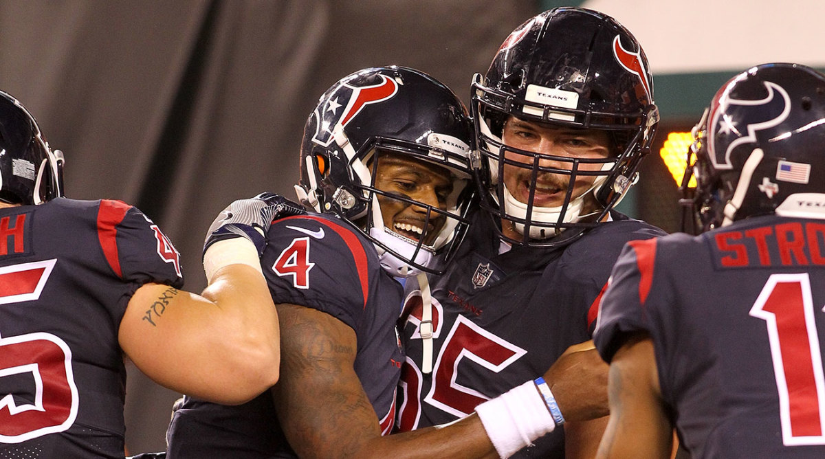 Texans QB Deshaun Watson scored the only touchdown of the game Thursday night with his legs.