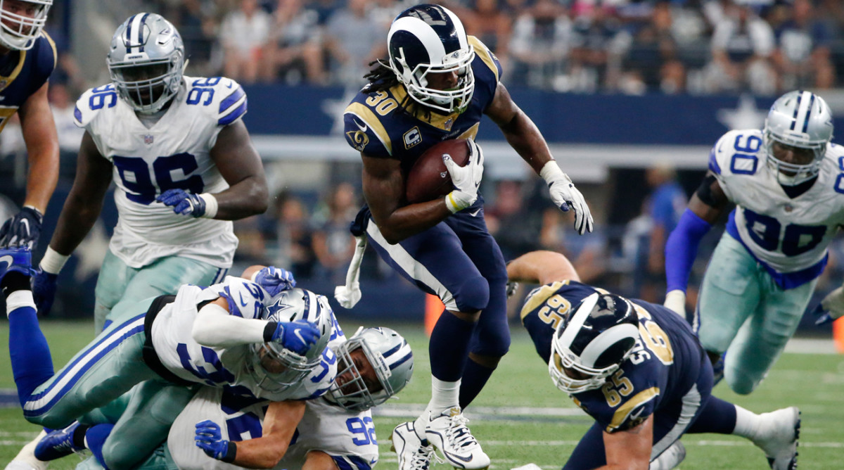 Todd Gurley’s resurgence continues as he compiled a career-best 215 yards from scrimmage against the Cowboys.