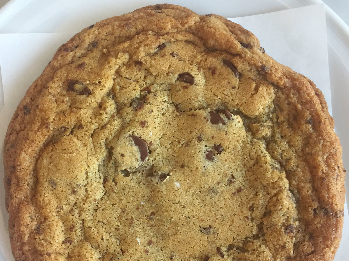 One of the chocolate chip cookies from Sweet Salt. 