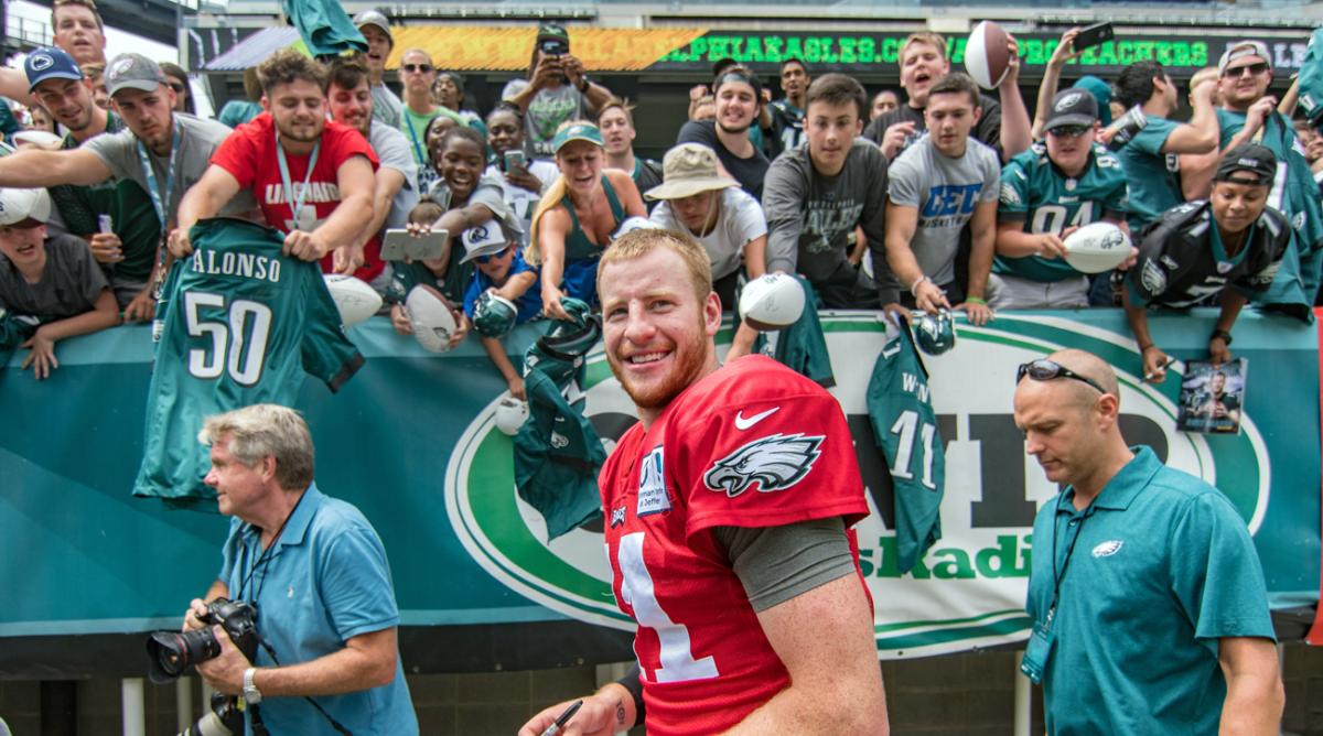 Philadelphia Eagles quarterback Carson Wentz.