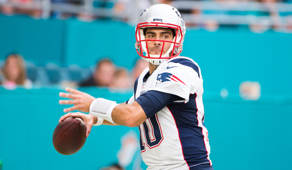 Jimmy Garoppolo has been the subject of trade rumors since the end of the season.