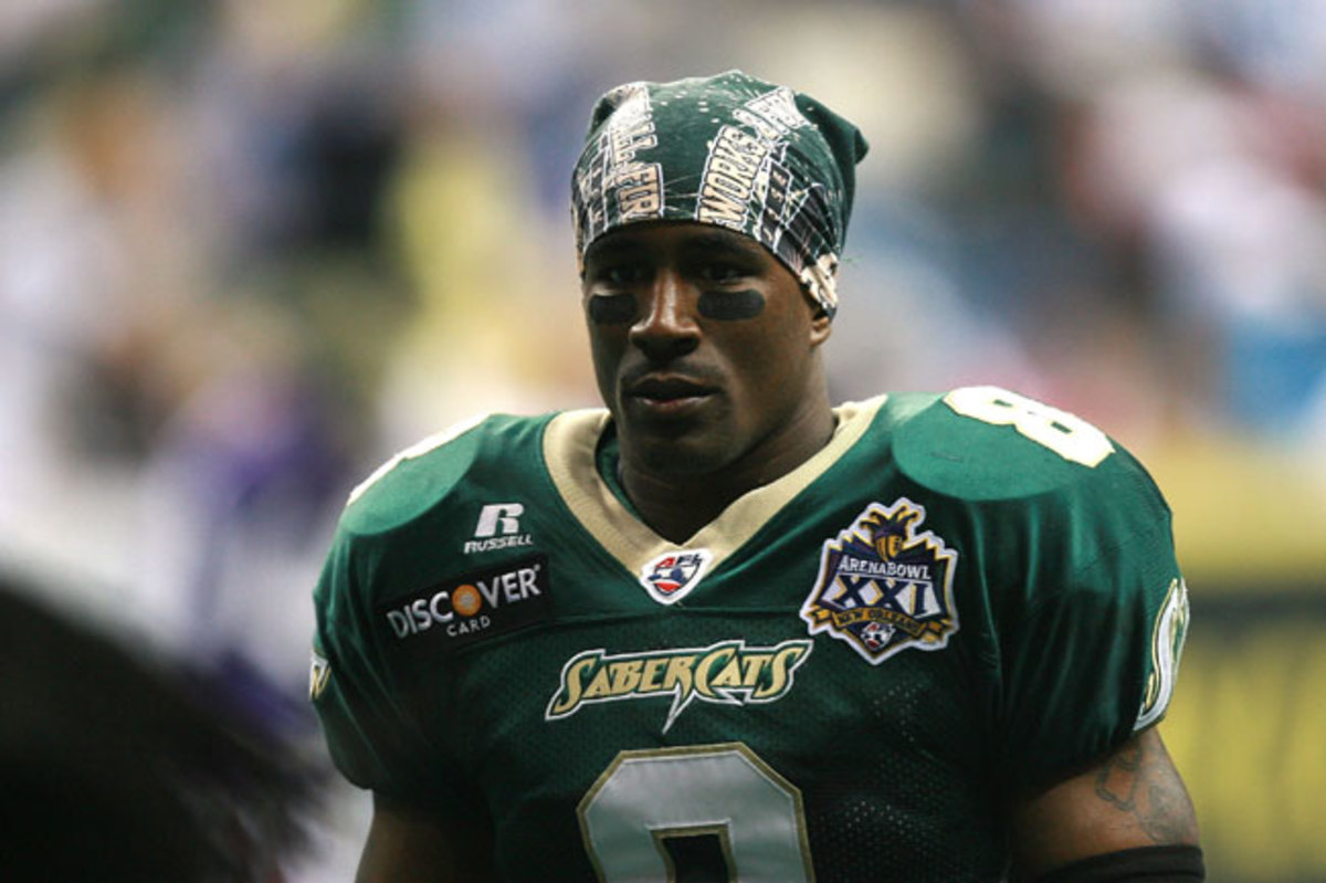 Clevan Thomas during his days playing for the San Jose SaberCats.