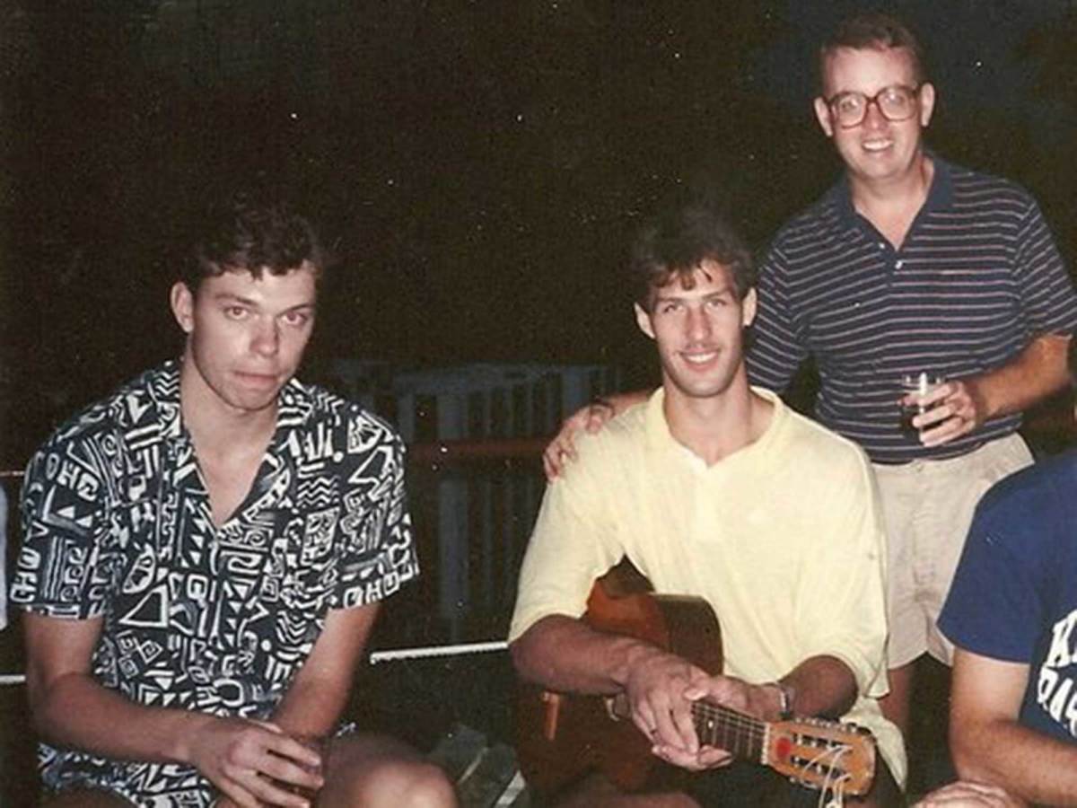 (L to R): Alexander Volkov, Sarunas Marciulionis and Steve Holman