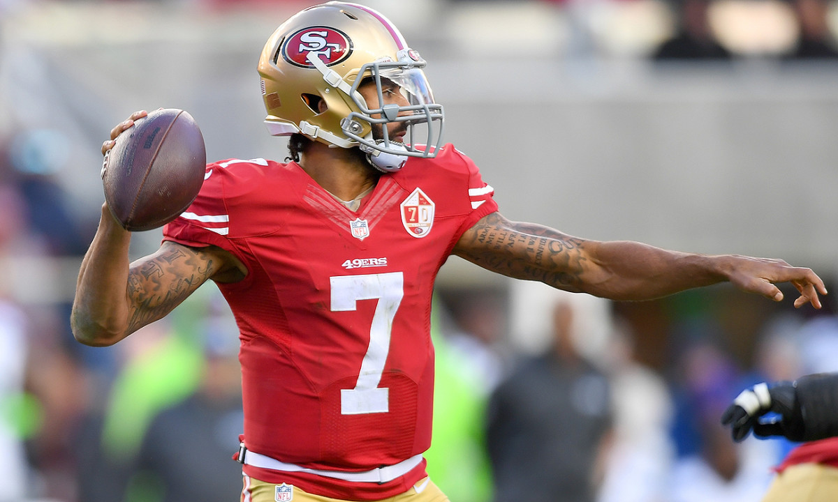 Colin Kaepernick remains unsigned, nearly a month after opting out of the final year of his contract with the 49ers.