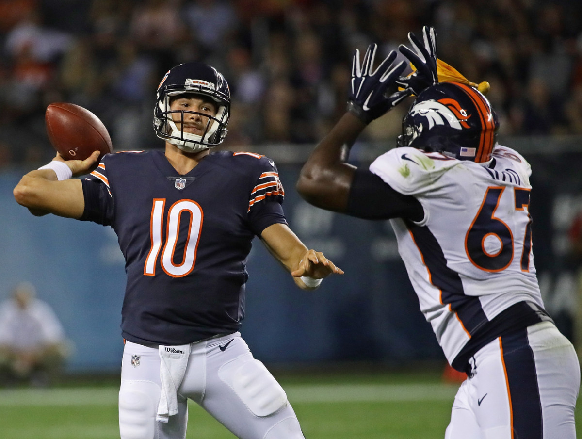 Mitch Trubisky played well in his Bears debut, but the rookie quarterback still has a lot to learn and show before earning the starting quarterback job.