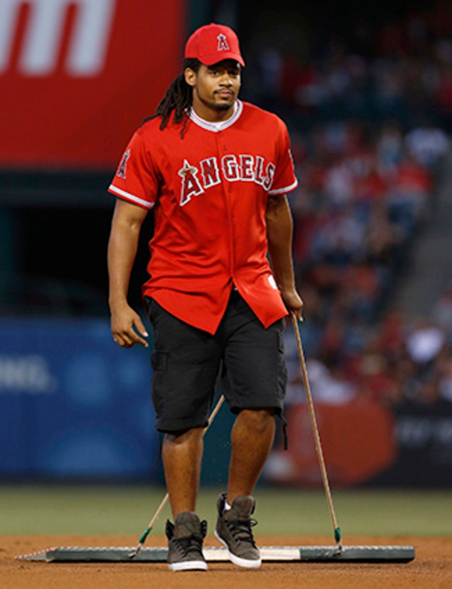 As part of Irrelevant Week 2013, Cunningham moonlighted with the Los Angeles Angels grounds crew.