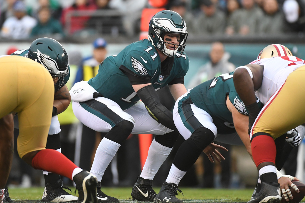Carson Wentz has earned praise from his coaches for making the correct pre-snap reads.