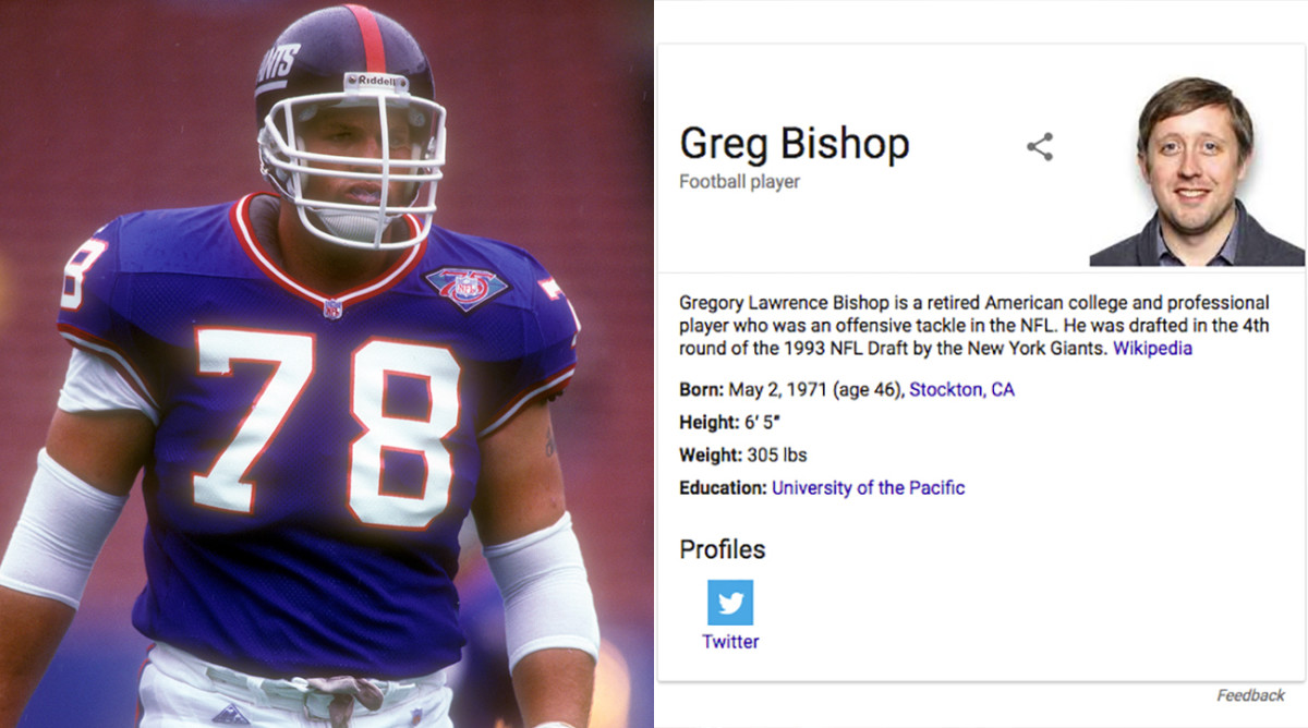 Greg Bishop Si Writer Seeks Out Ex Giant With Same Name