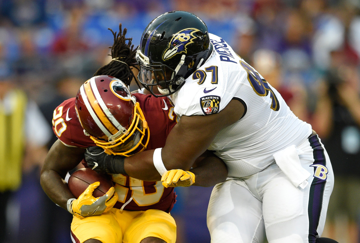 Michael Pierce and the Ravens defense has been impenetrable so far during the preseason.
