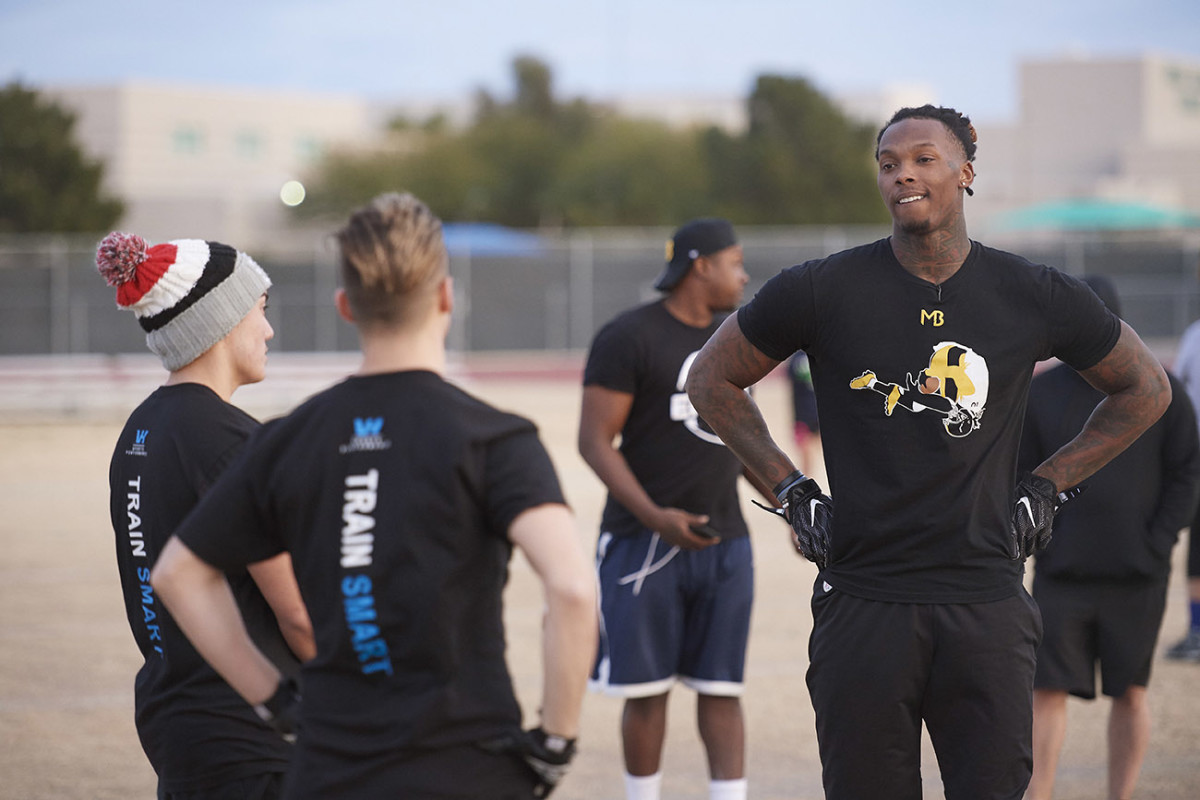 During his year away from the NFL, Bryant adopted a high school team.