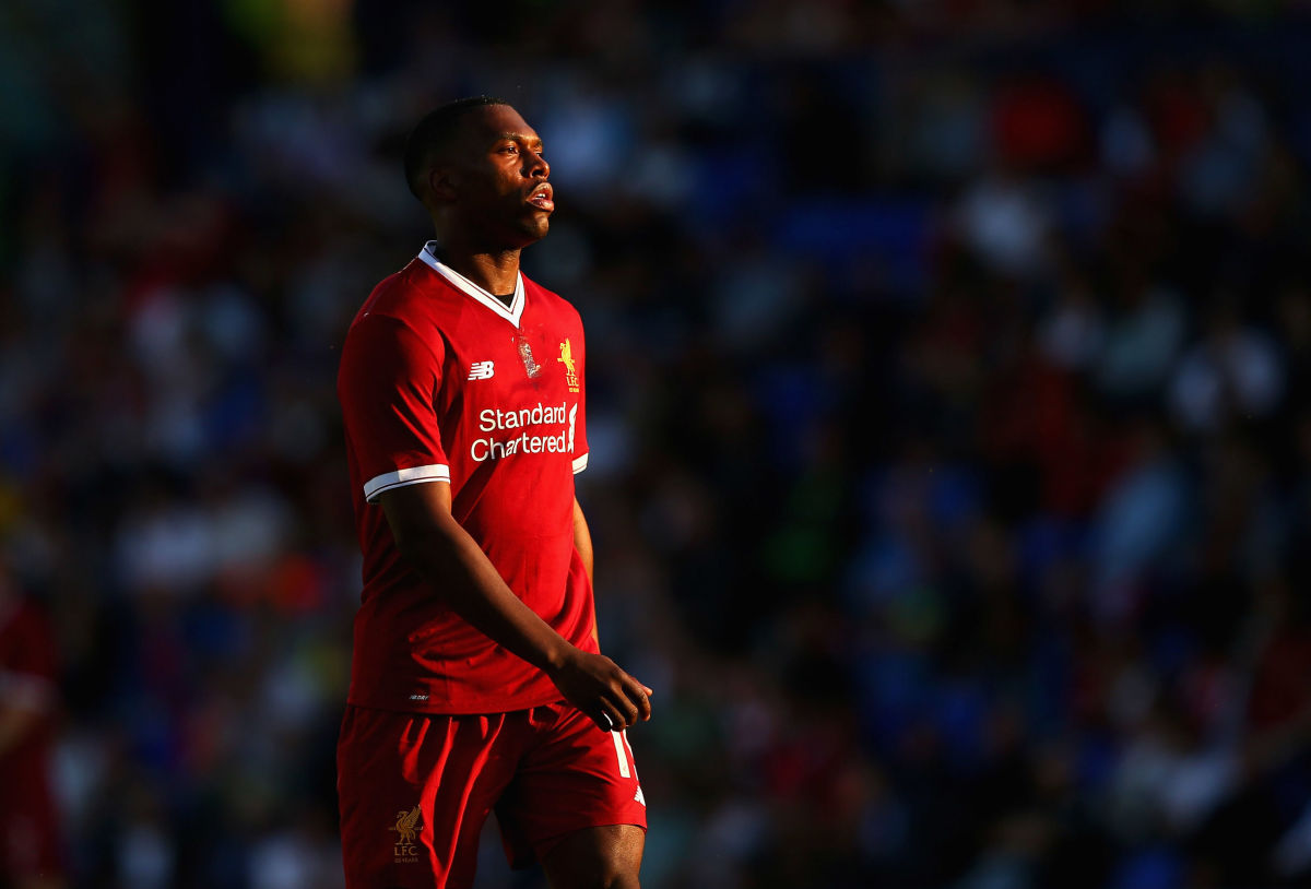 BIRKENHEAD, ENGLAND - JULY 12:  Daniel Sturridge of Liverpool during a pre-season friendly match between Tranmere Rovers and Liverpool at Prenton Park on July 12, 2017 in Birkenhead, England.  (Photo by Alex Livesey/Getty Images)