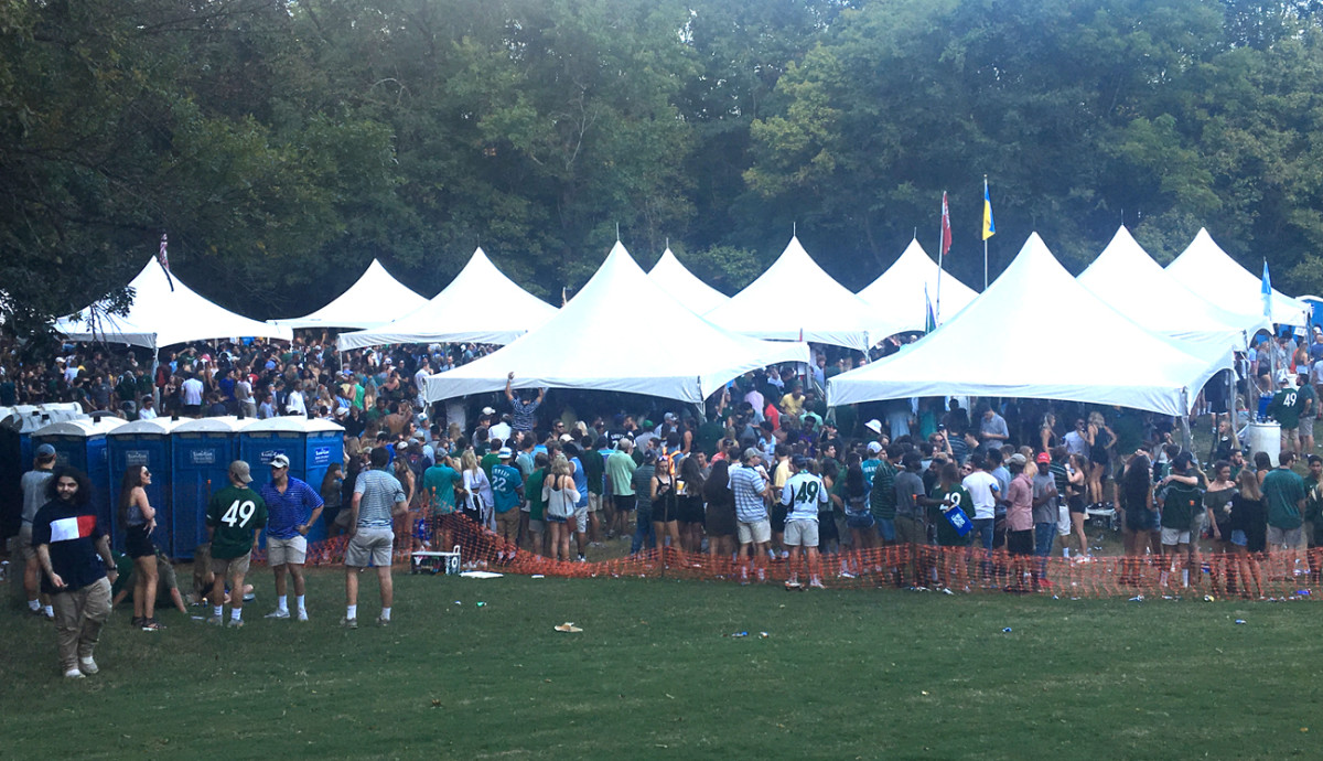 The team may be only five years old, but UNCC already has the tailgate scene well in hand.