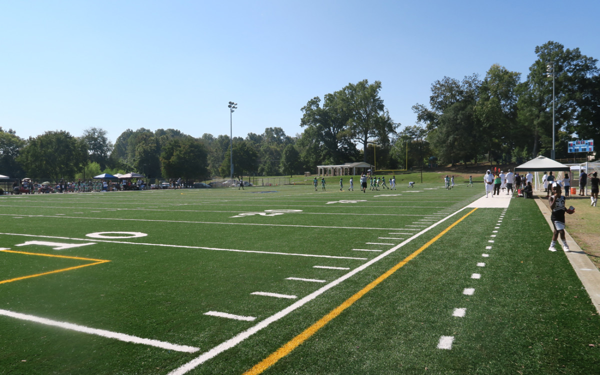 The state-of-the-art field at Revolution Park was funded by the Panthers, who play about two miles away. 